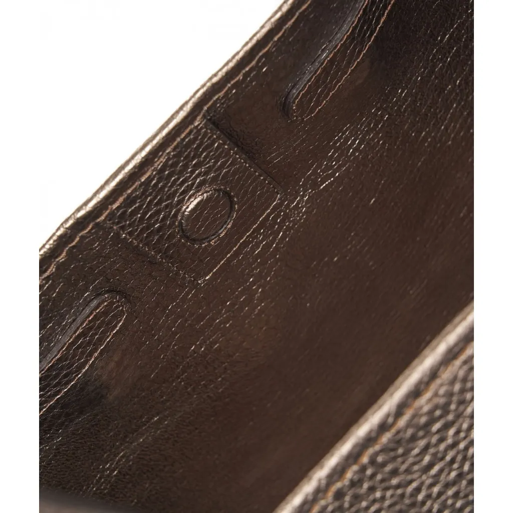 Shopper Marcella in pelle double bubble bronzo