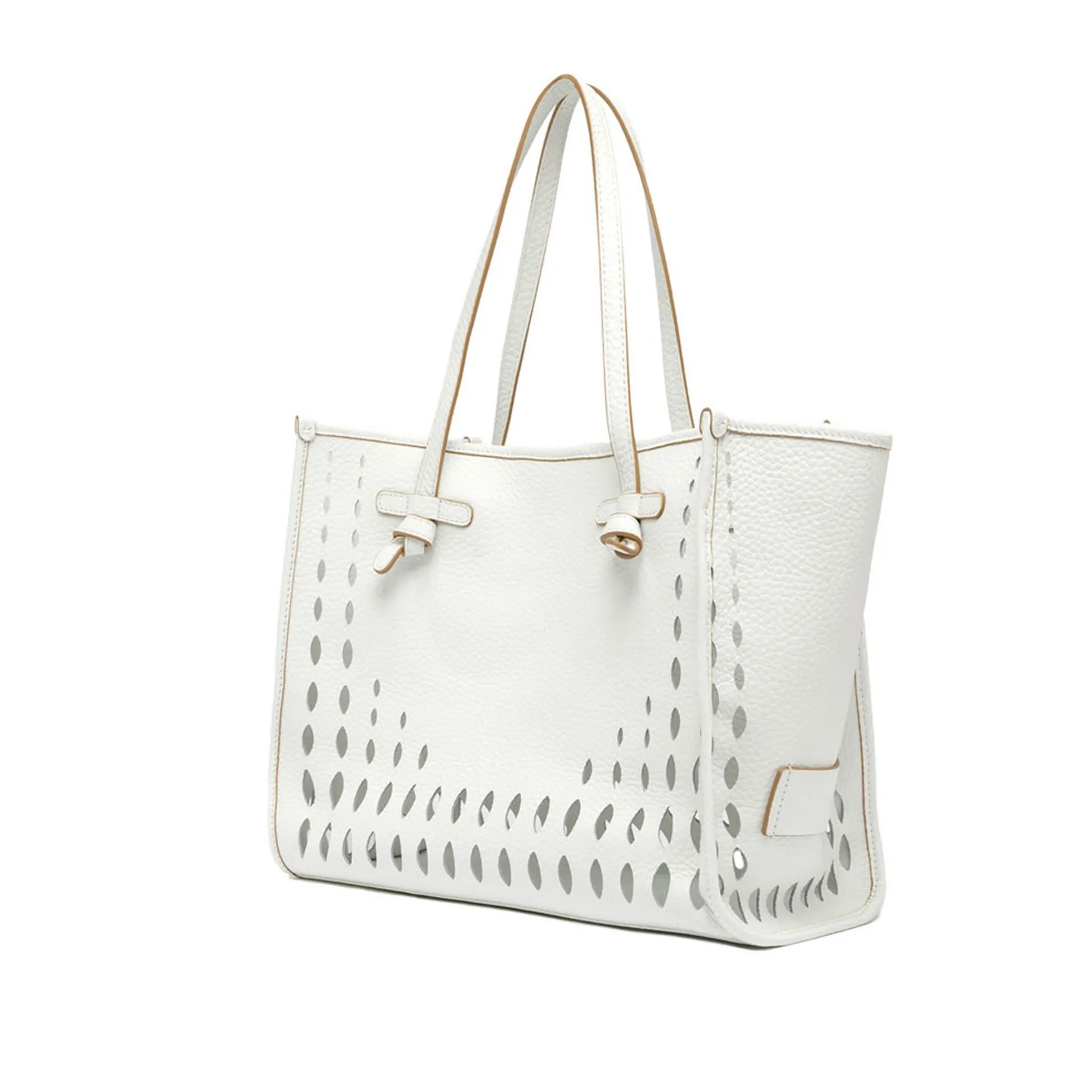 Shopper marcella in pelle forata