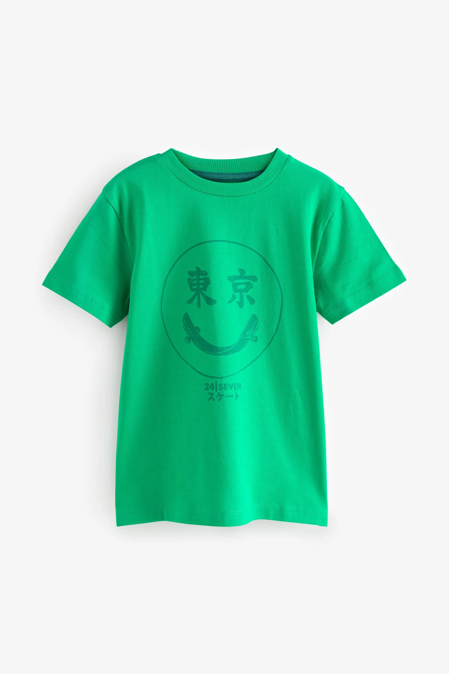 Short Sleeve Graphic 100% Cotton T-Shirt (3-16yrs)    