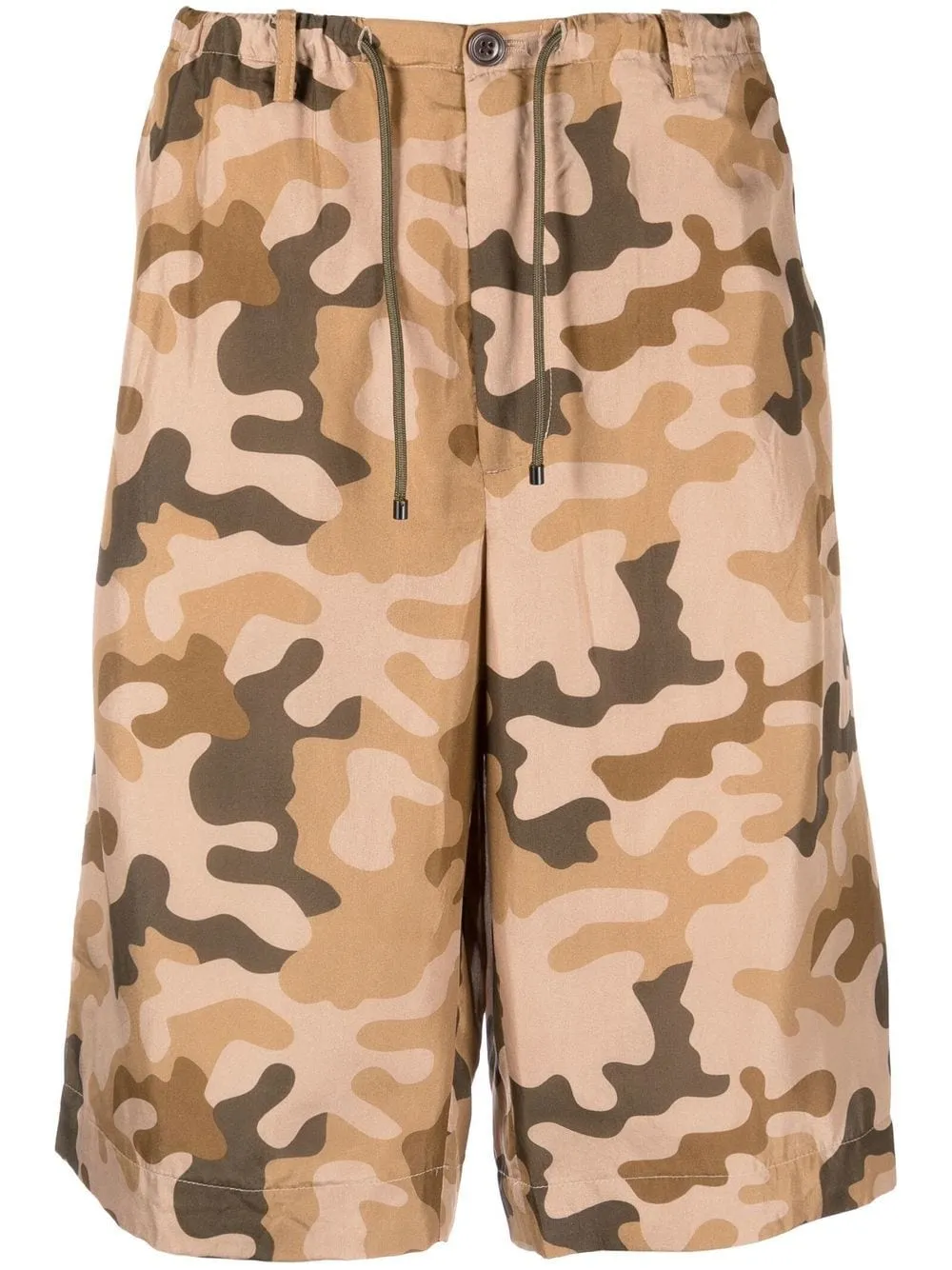 shorts con stampa camouflage