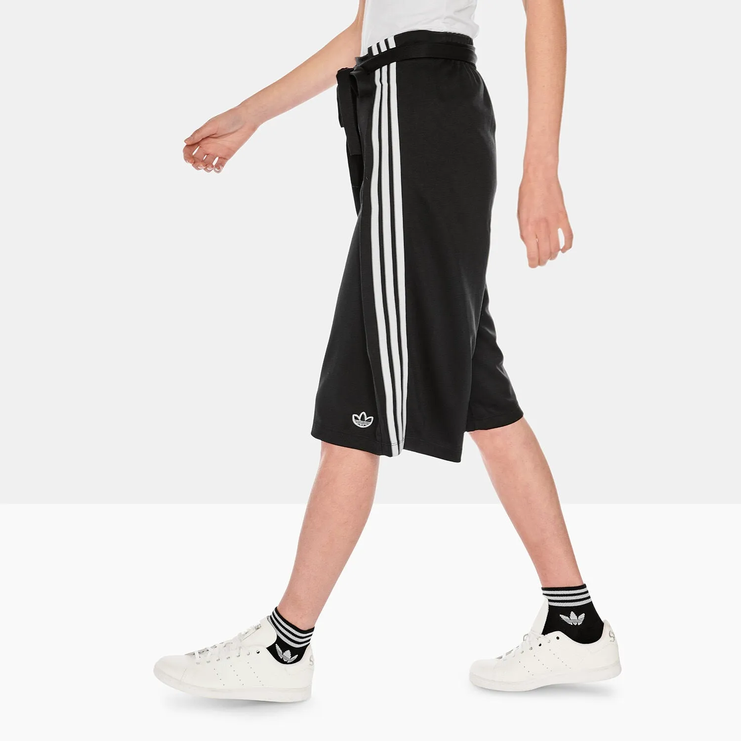 Shorts Donna Nero a righe