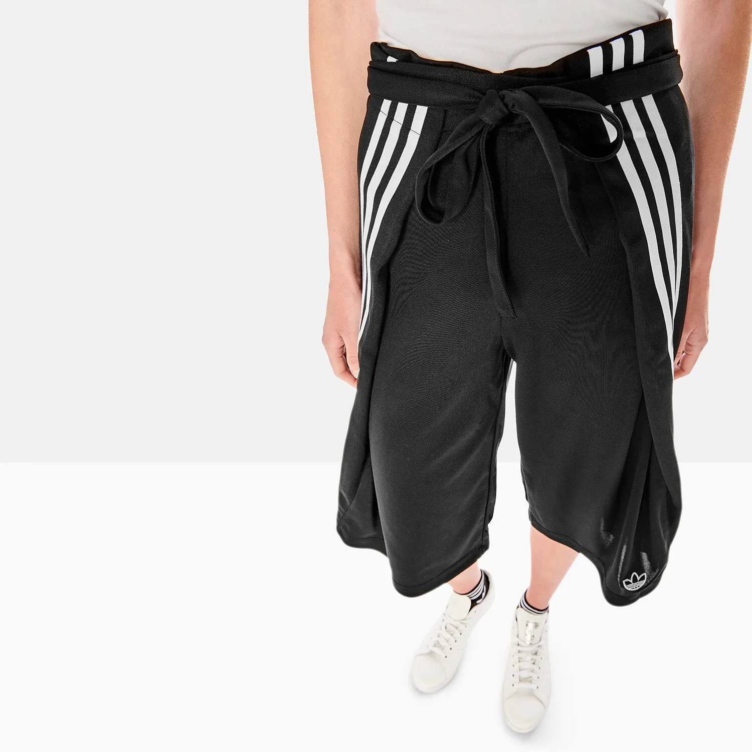 Shorts Donna Nero a righe