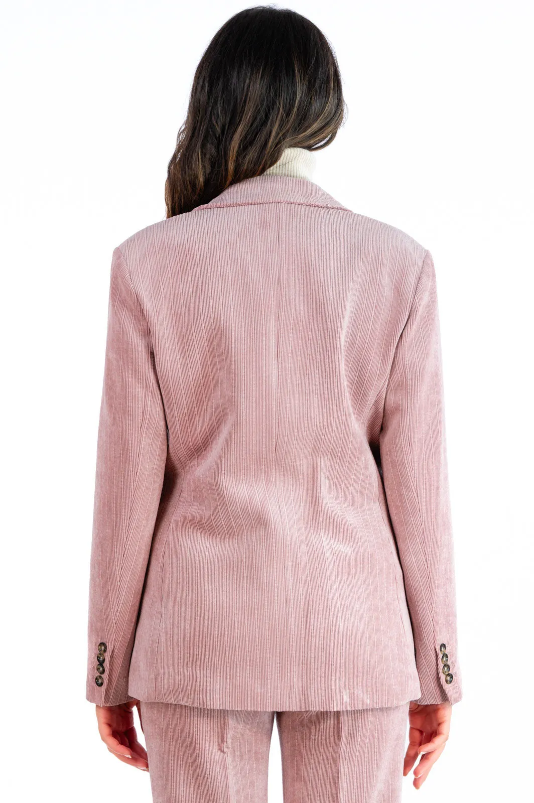  Since're Paris Giacca in velluto rosa monopetto since're paris  