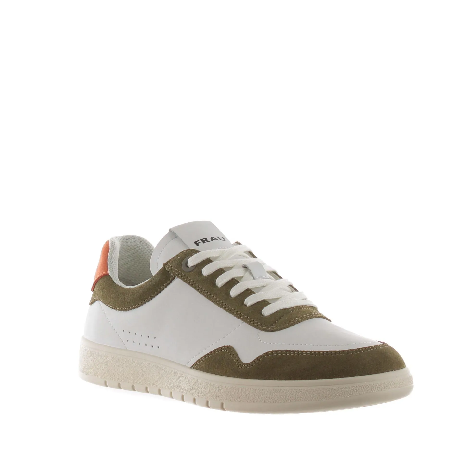 Sneaker in pelle e camoscio
