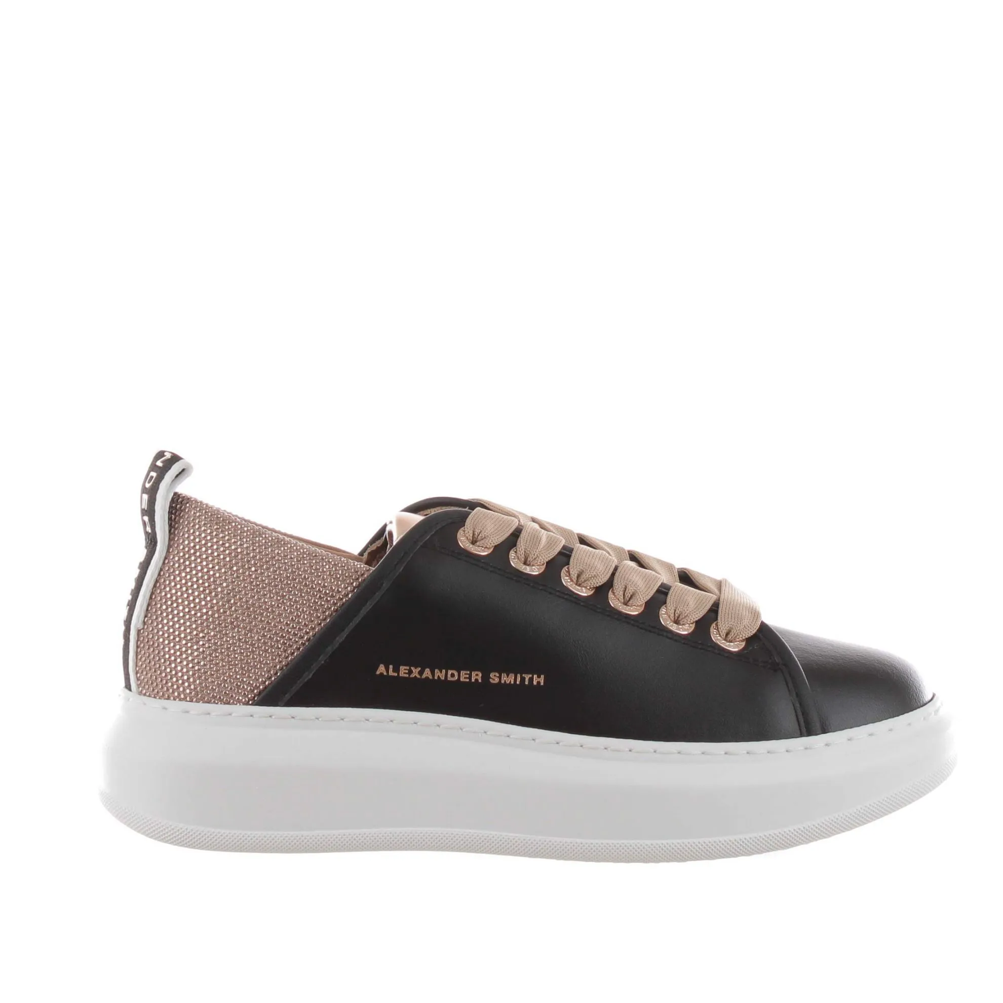 Sneaker wembley in pelle con tallone con borchie