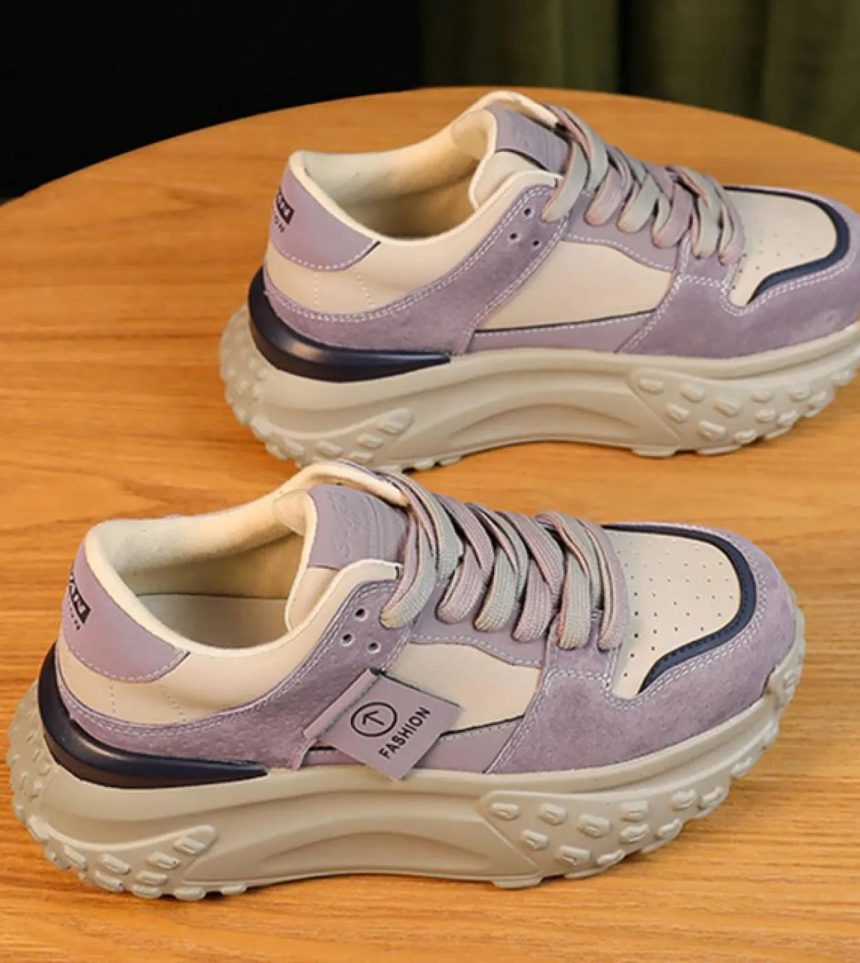 Sneakers autunnali per donna Scarpe con plateau piatte per papà Scarpe da corsa sportive robuste alla moda Scarpe da tennis spor