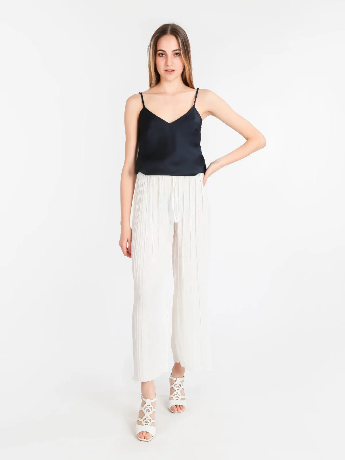 Solada Pantalon femme plissé