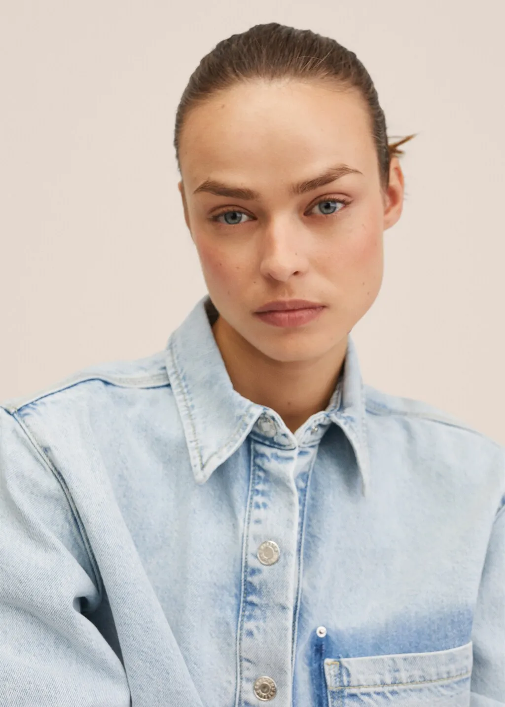 Sovracamicia denim oversize