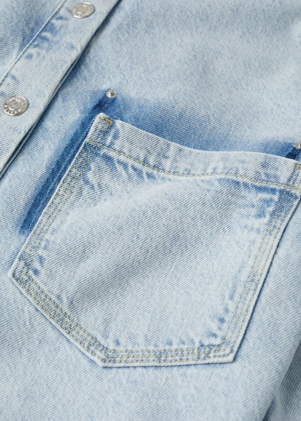 Sovracamicia denim oversize