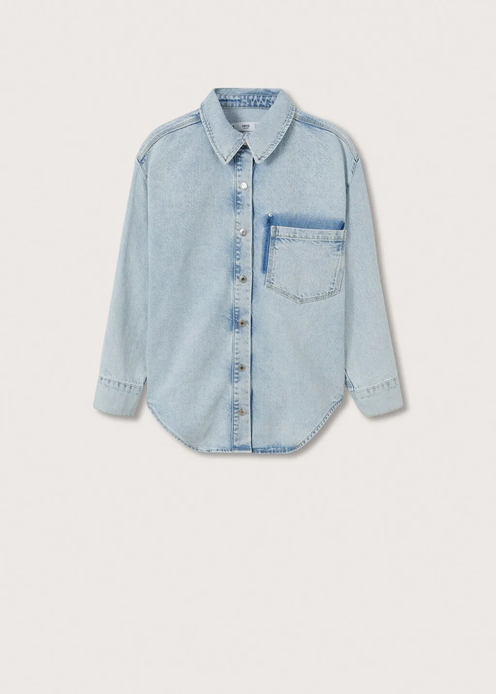 Sovracamicia denim oversize