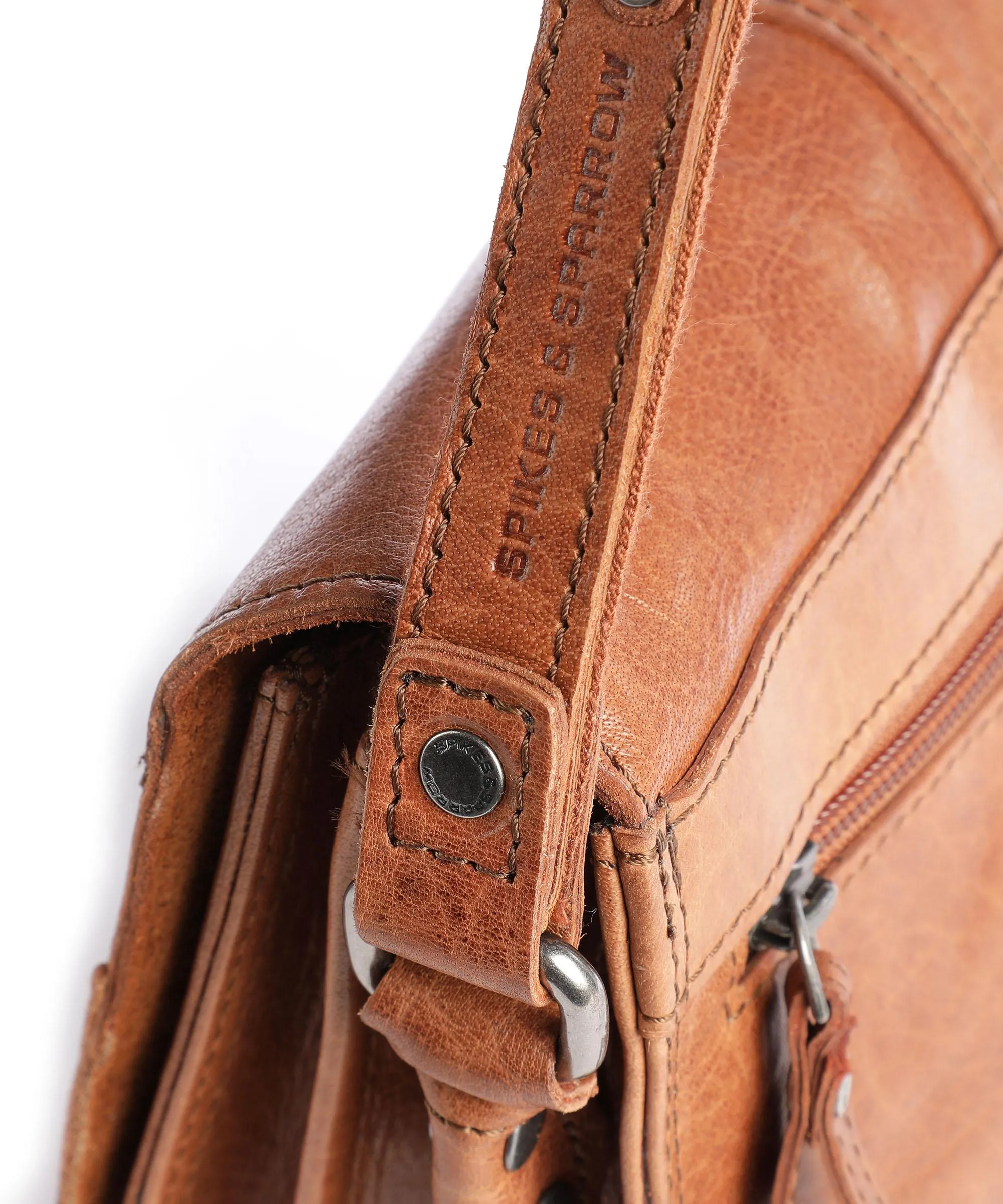  Spikes & Sparrow Bronco Borsa a tracolla pelle cognac  