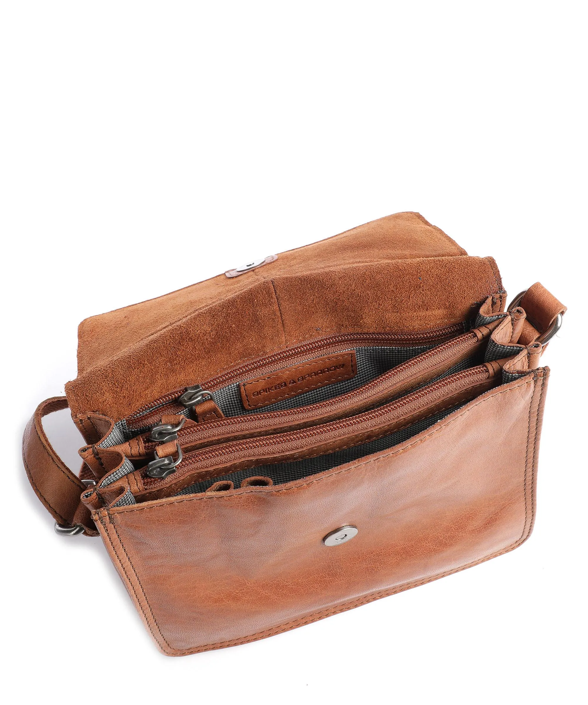  Spikes & Sparrow Bronco Borsa a tracolla pelle cognac  