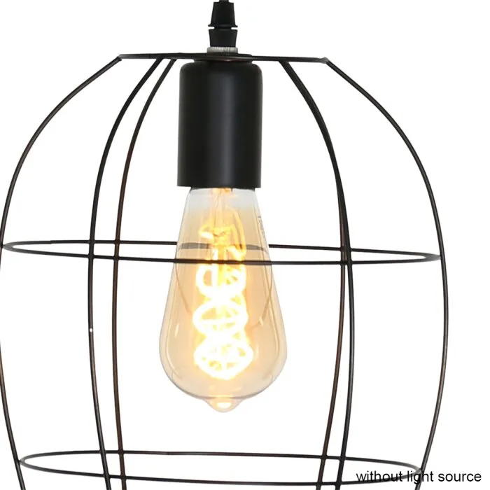 Steinhauer Minimalics Lampada a Sospensione Nero, 1-Luce