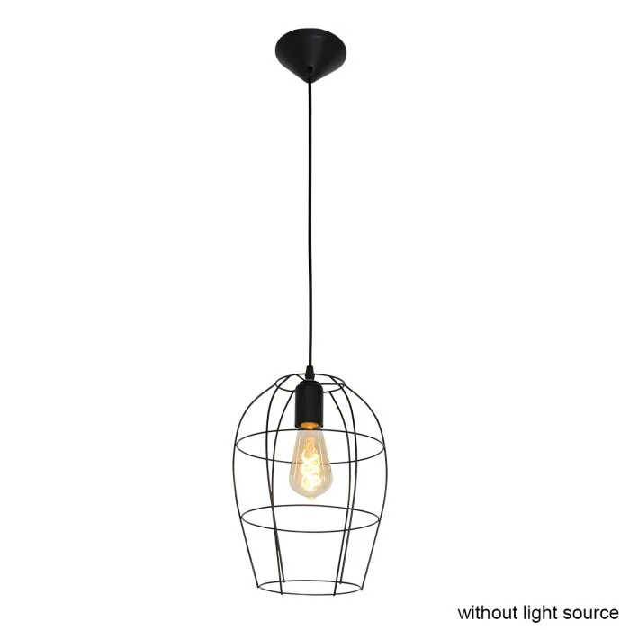 Steinhauer Minimalics Lampada a Sospensione Nero, 1-Luce
