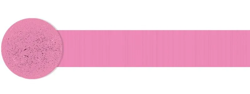 Stelle filanti in crepe rosa 24m