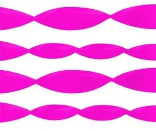 Stelle filanti in crepe rosa 24m
