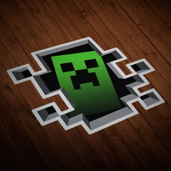 Sticker Minecraft Crepper - STICKERS
