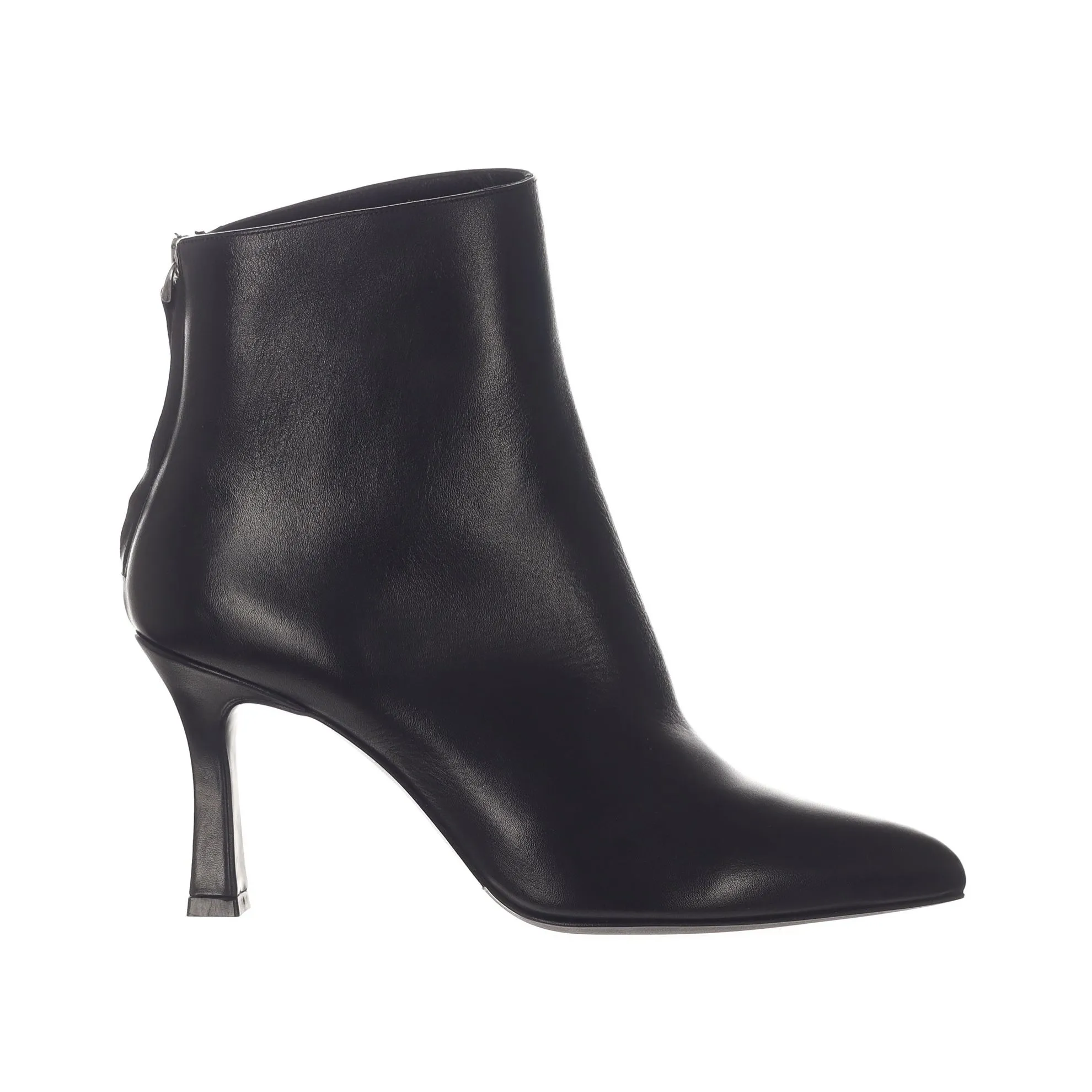 Stivaletto in pelle con tacco