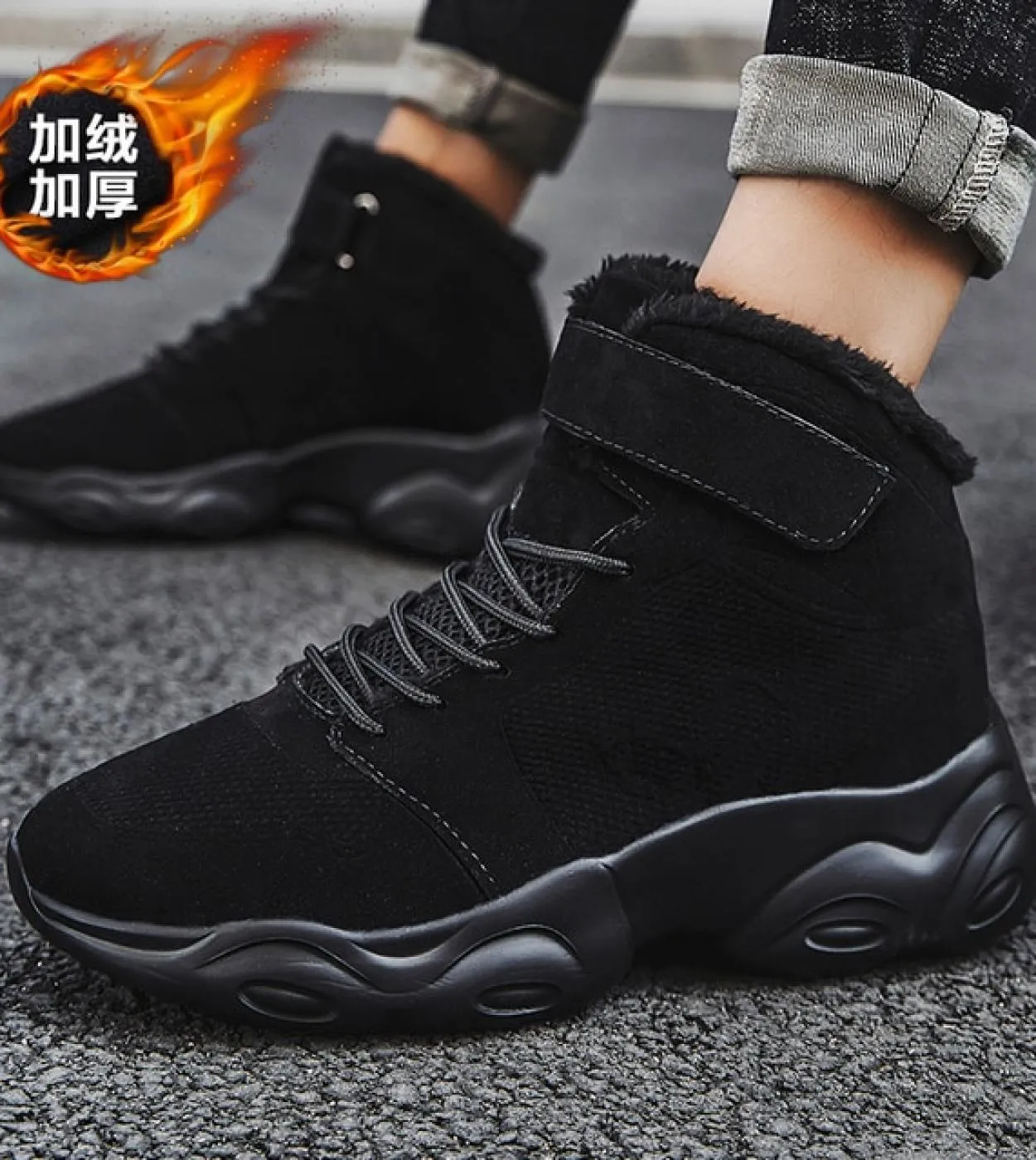 Stivali da uomo 2022 nuove pantofole invernali scarpe da uomo calde scarpe da ginnastica in peluche antiscivolo impermeabili sca