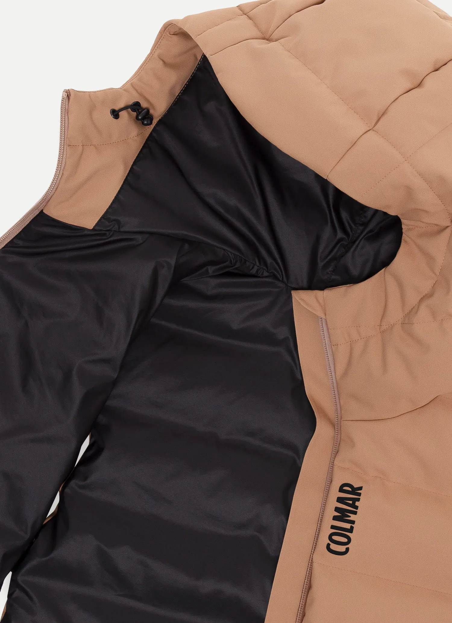 Stretch hooded ski gilet