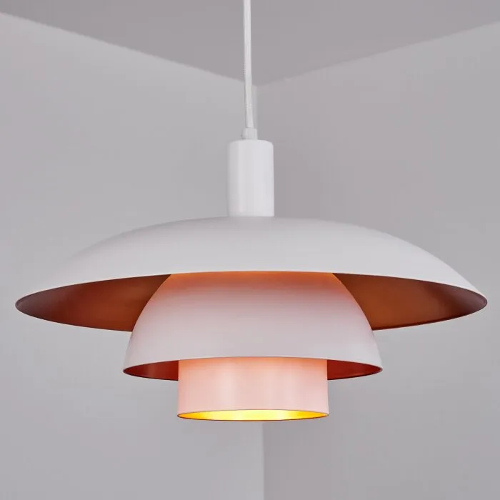 Sundet Lampadario a sospensione Bianco, 1-Luce