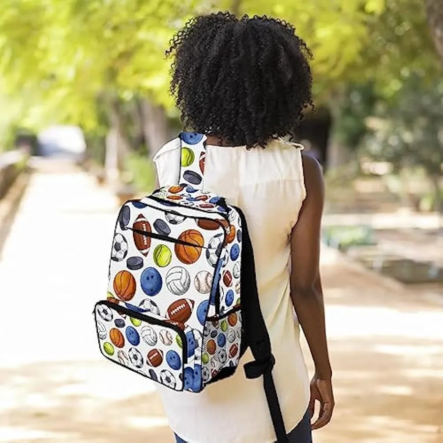 suojapuku Zaino da donna per college,borsa da viaggio zaino classico,tennis pallacanestro calcio baseball,Zainetto casual legger