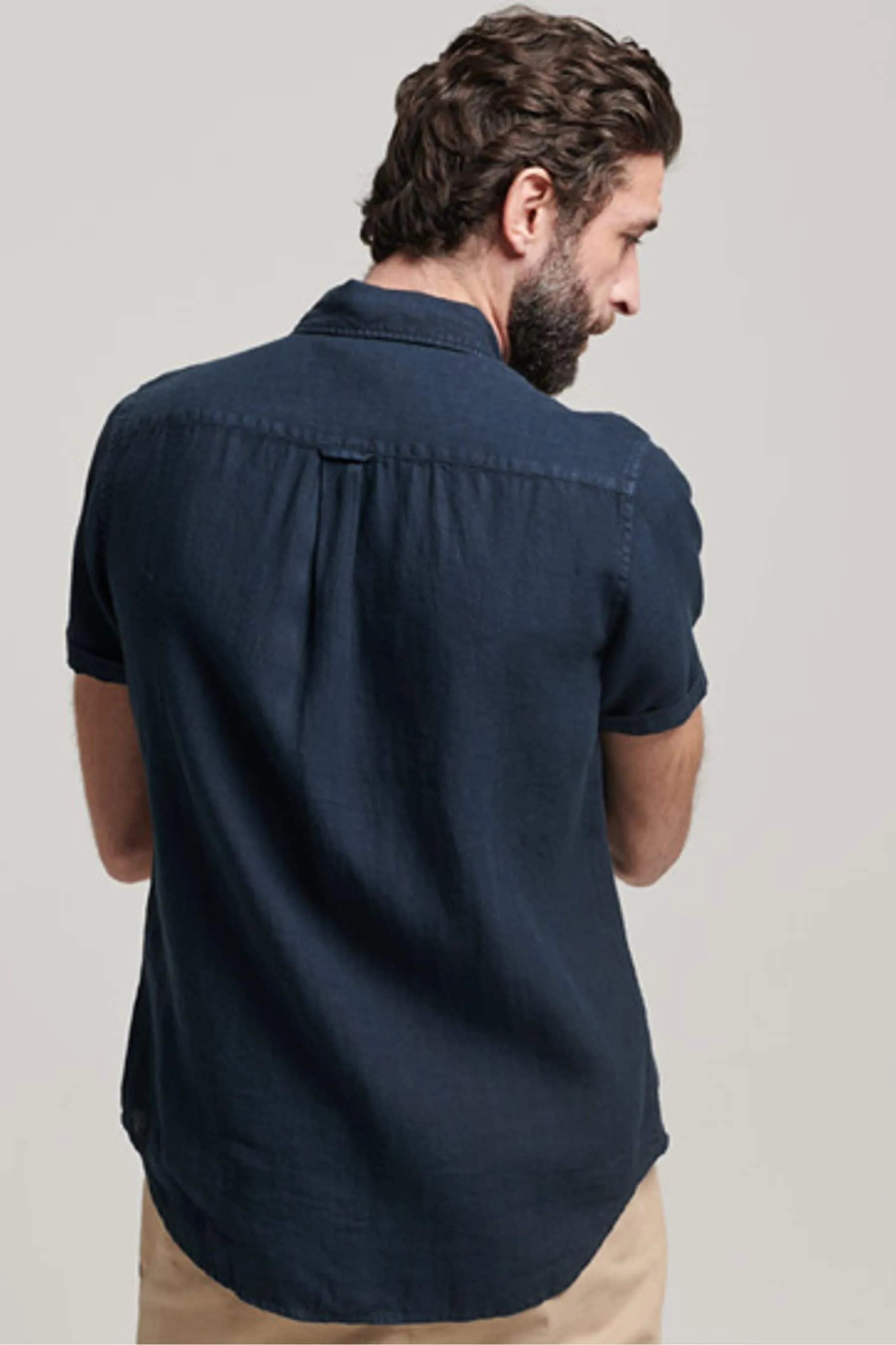 Superdry Studios - Camicia casual in Manica corta di lino