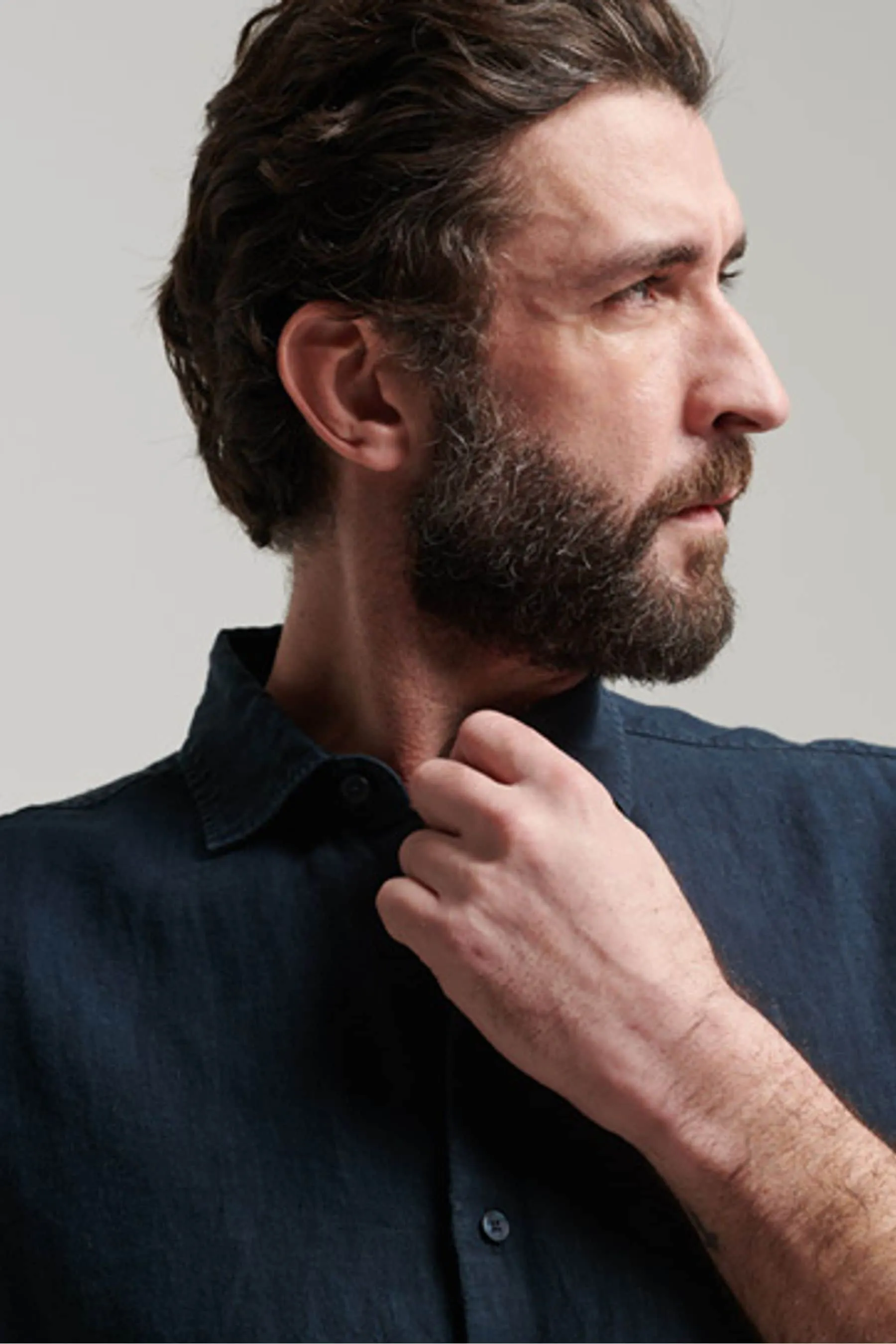 Superdry Studios - Camicia casual in Manica corta di lino