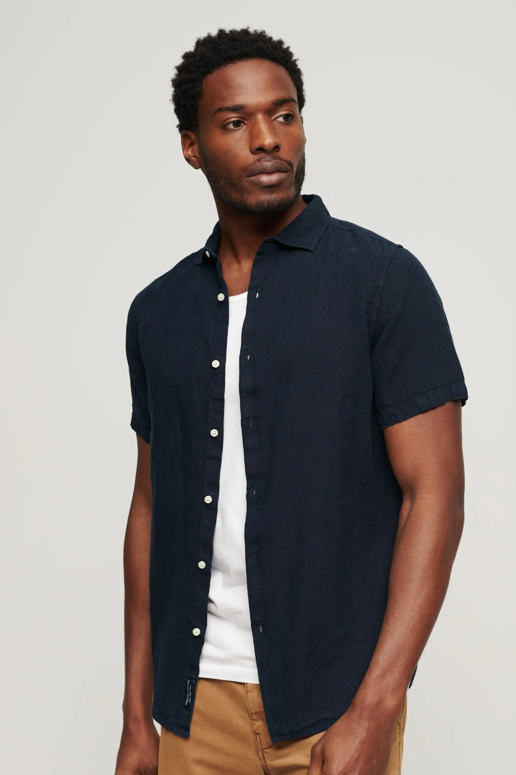 Superdry Studios - Camicia casual in Manica corta di lino