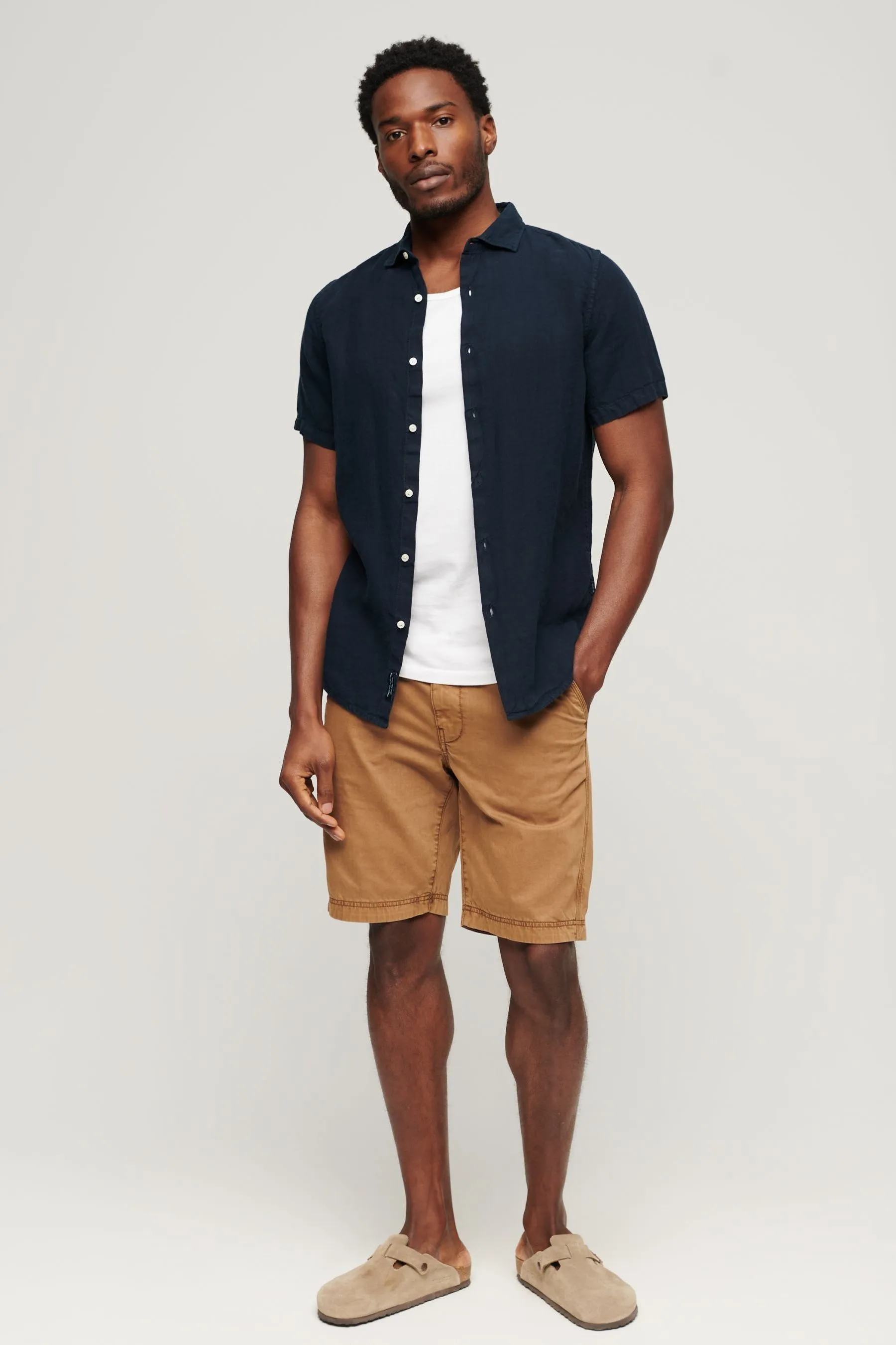 Superdry Studios - Camicia casual in Manica corta di lino