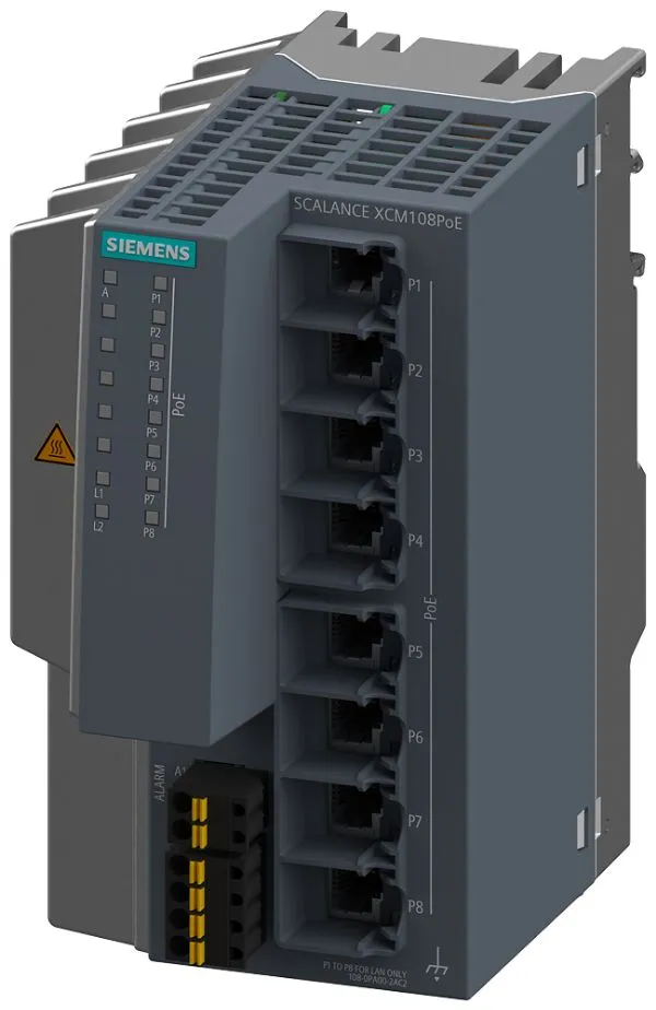 Switch Ethernet Siemens 100Mb, 10/100Mbit/s, 8 porte