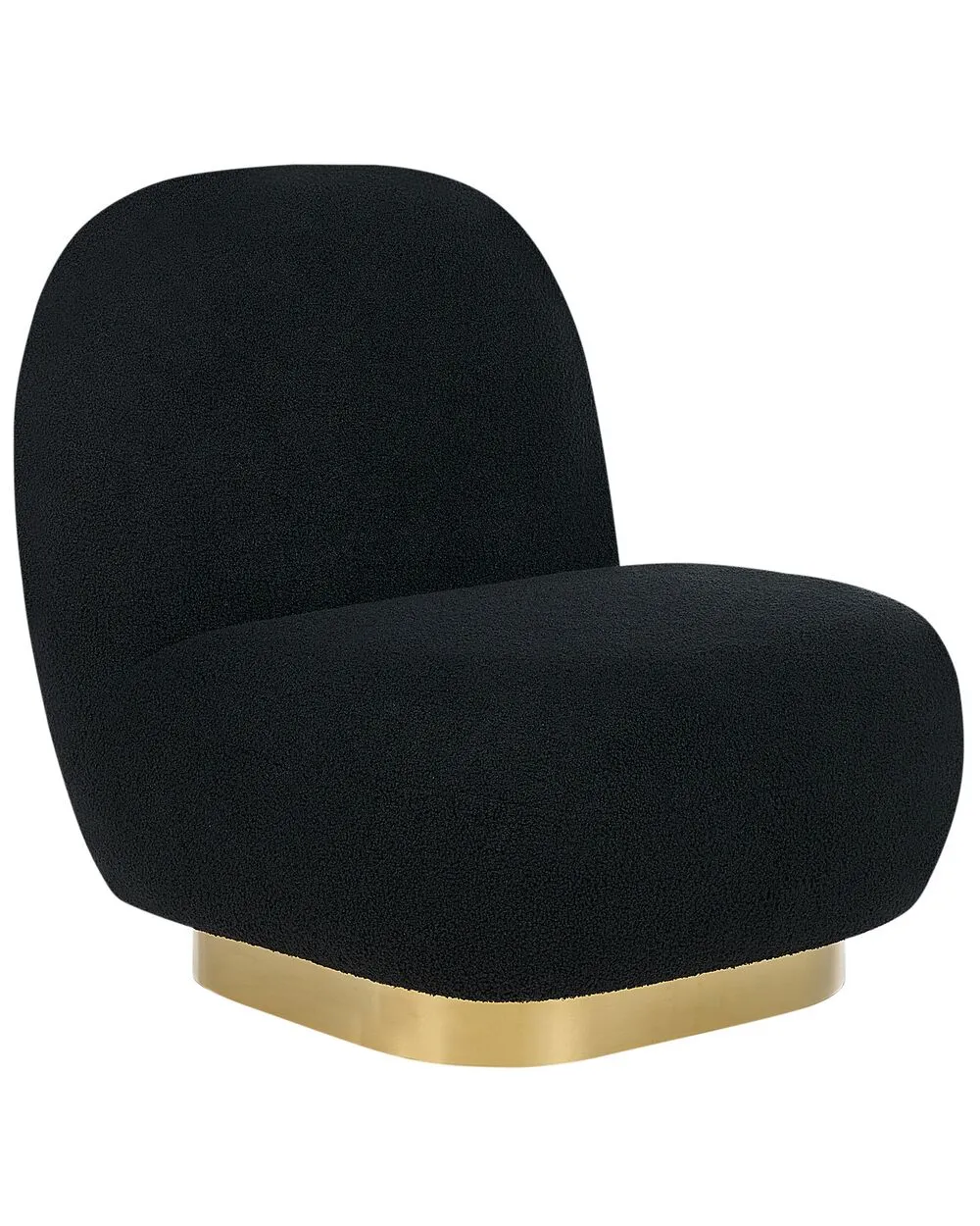 Swivel Armchair LOVIISA Boucle Black