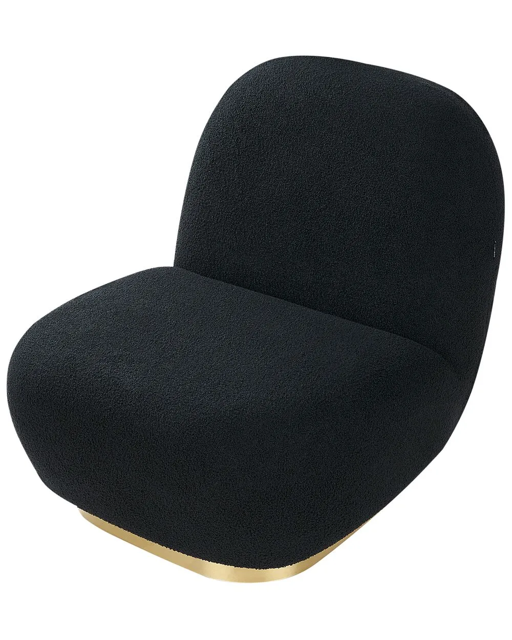 Swivel Armchair LOVIISA Boucle Black