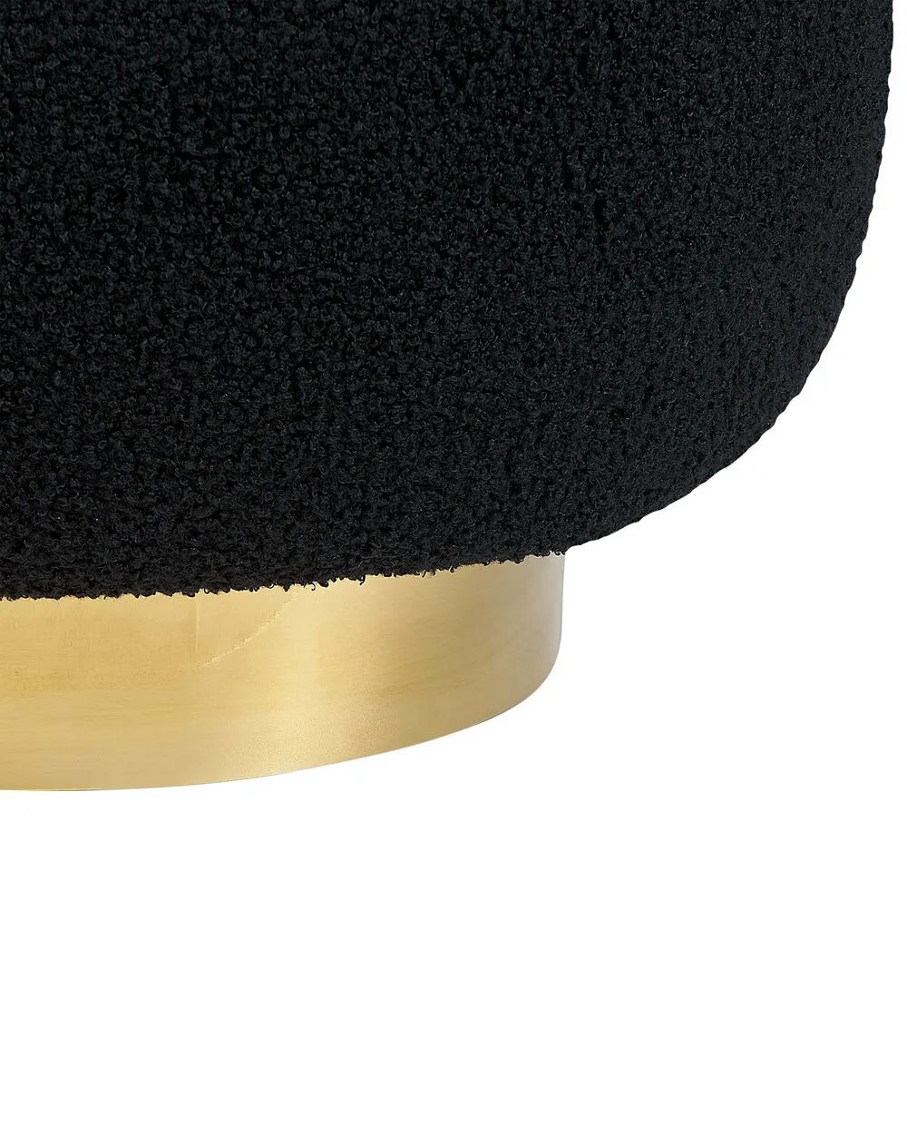 Swivel Armchair LOVIISA Boucle Black