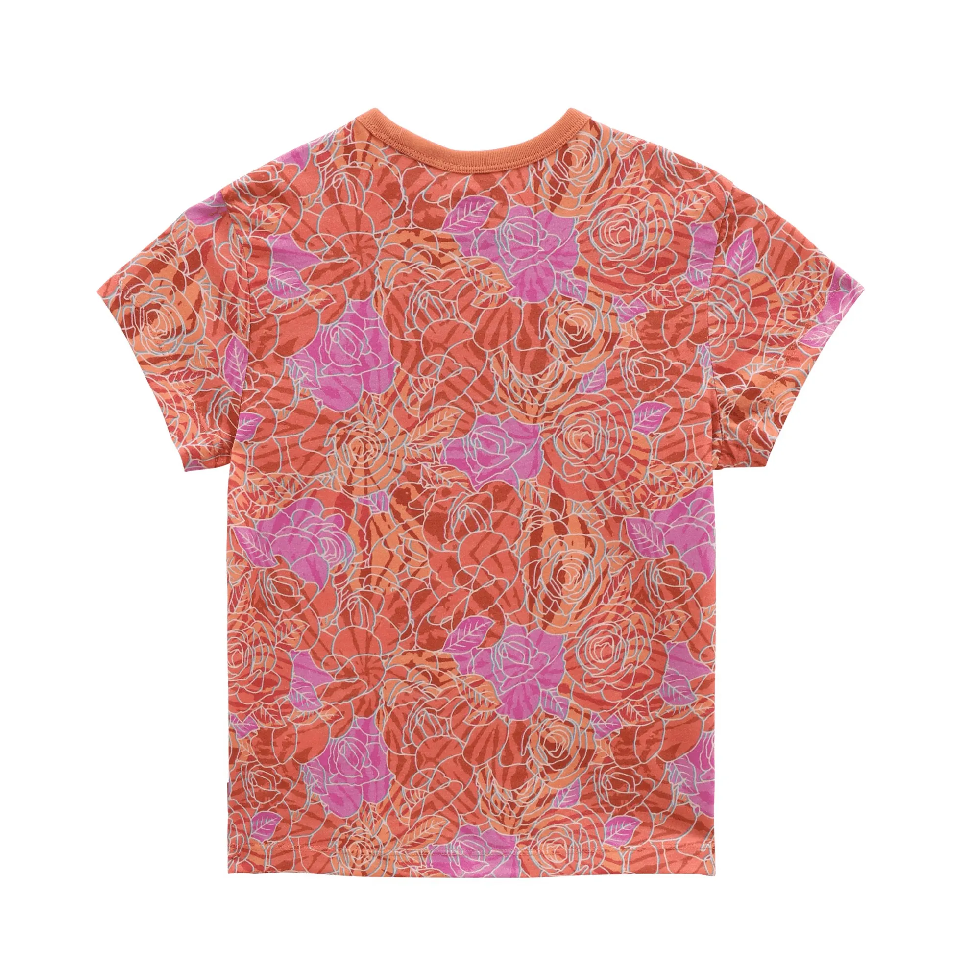 T-SHIRT A MANICA CORTA JUNIOR VANS ROSE CAMO PRINT MINI VN00040U BLH