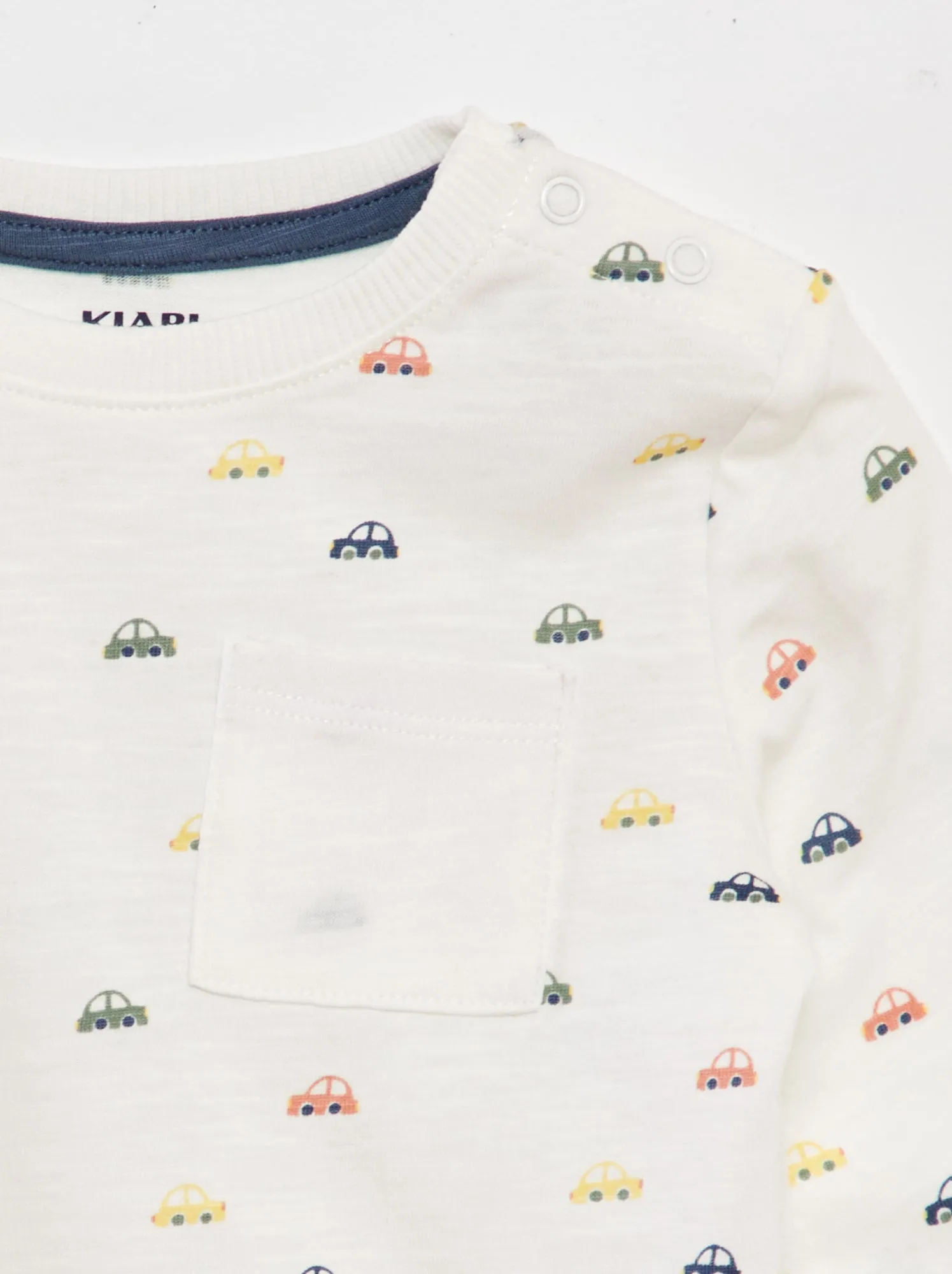 T-shirt a maniche lunghe stampata - BIANCO
