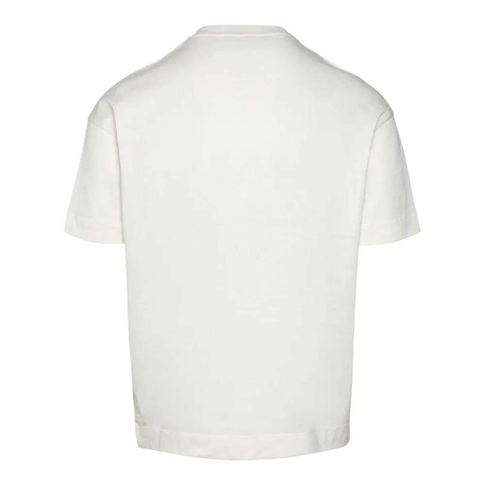 T-shirt bianca con logo EA