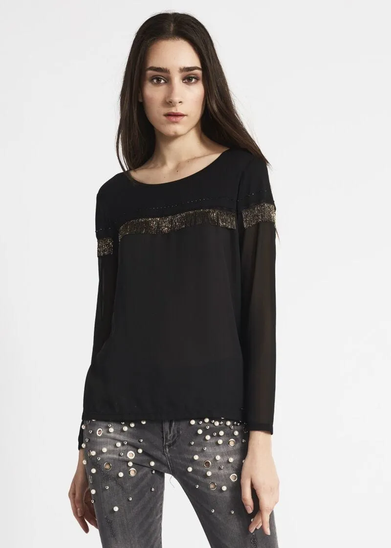 T-shirt con frange