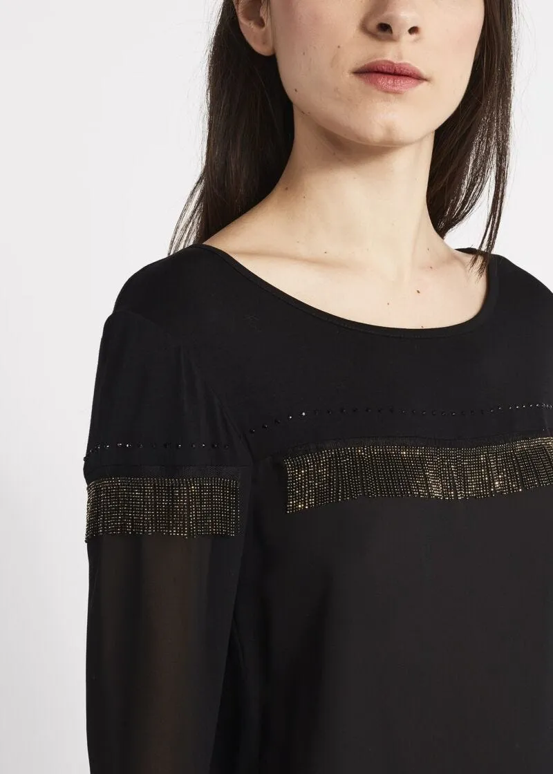 T-shirt con frange