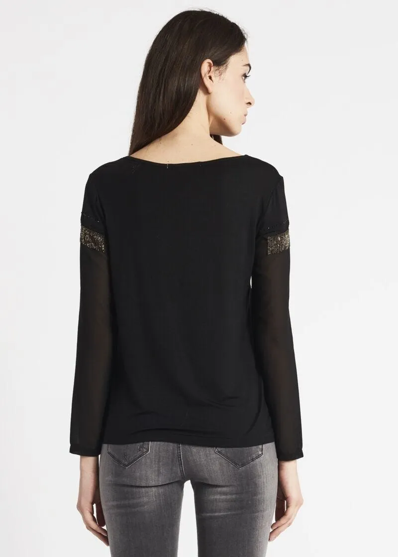 T-shirt con frange