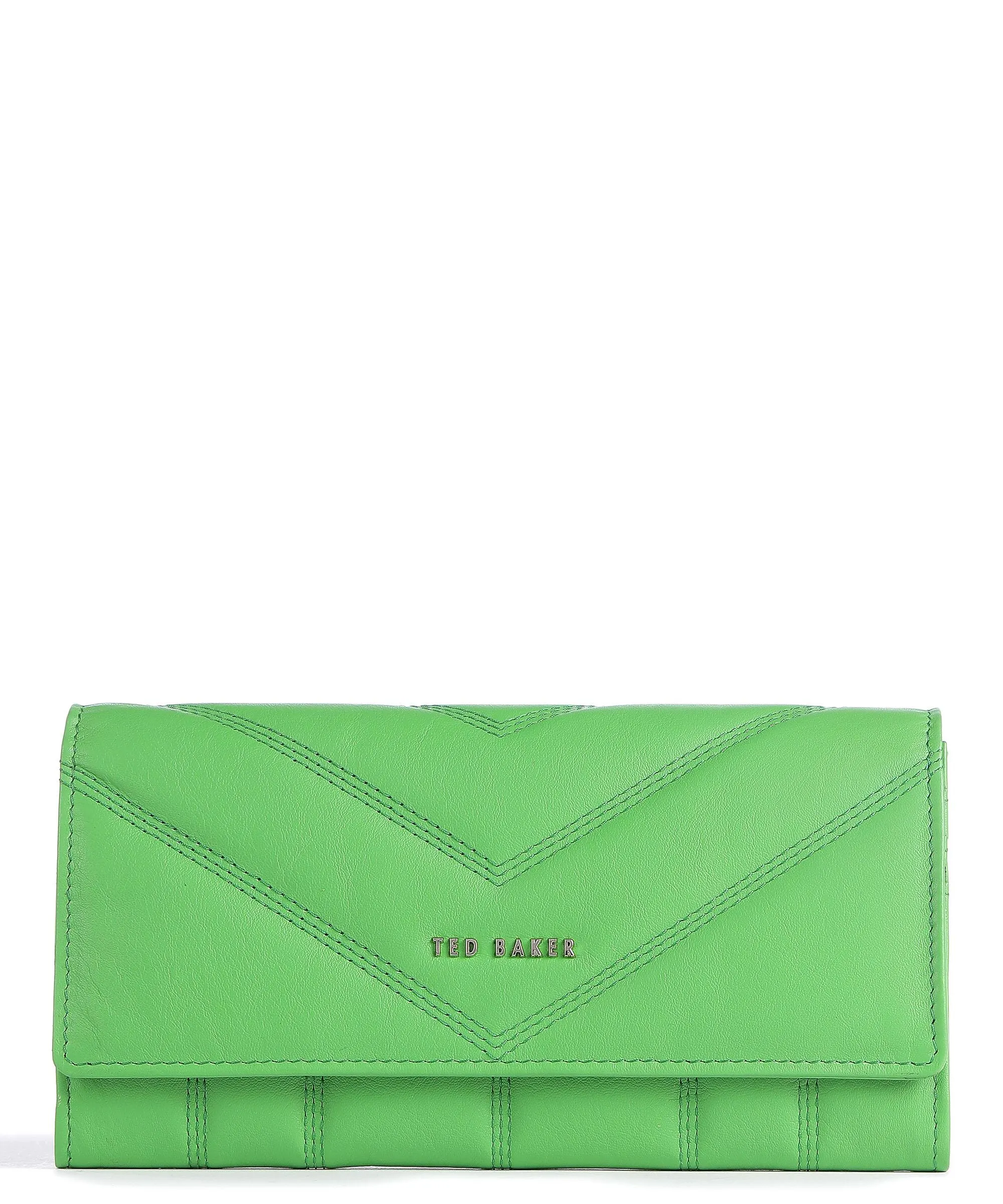  Ted Baker Ayve Portafoglio morbida pelle bovina verde  