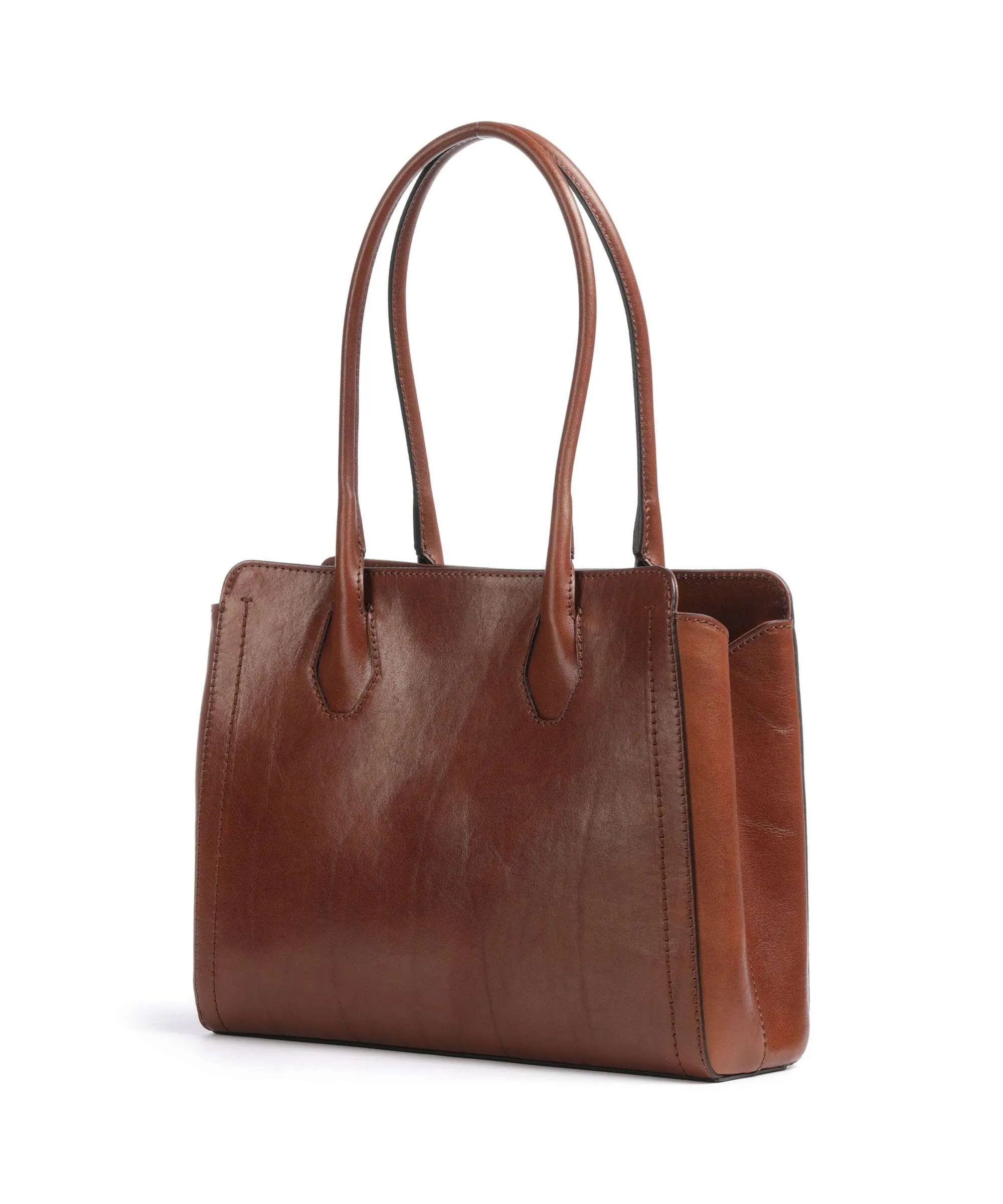  The Bridge Fiona Borsa shopper pelle di vacchetta finemente grana marrone  