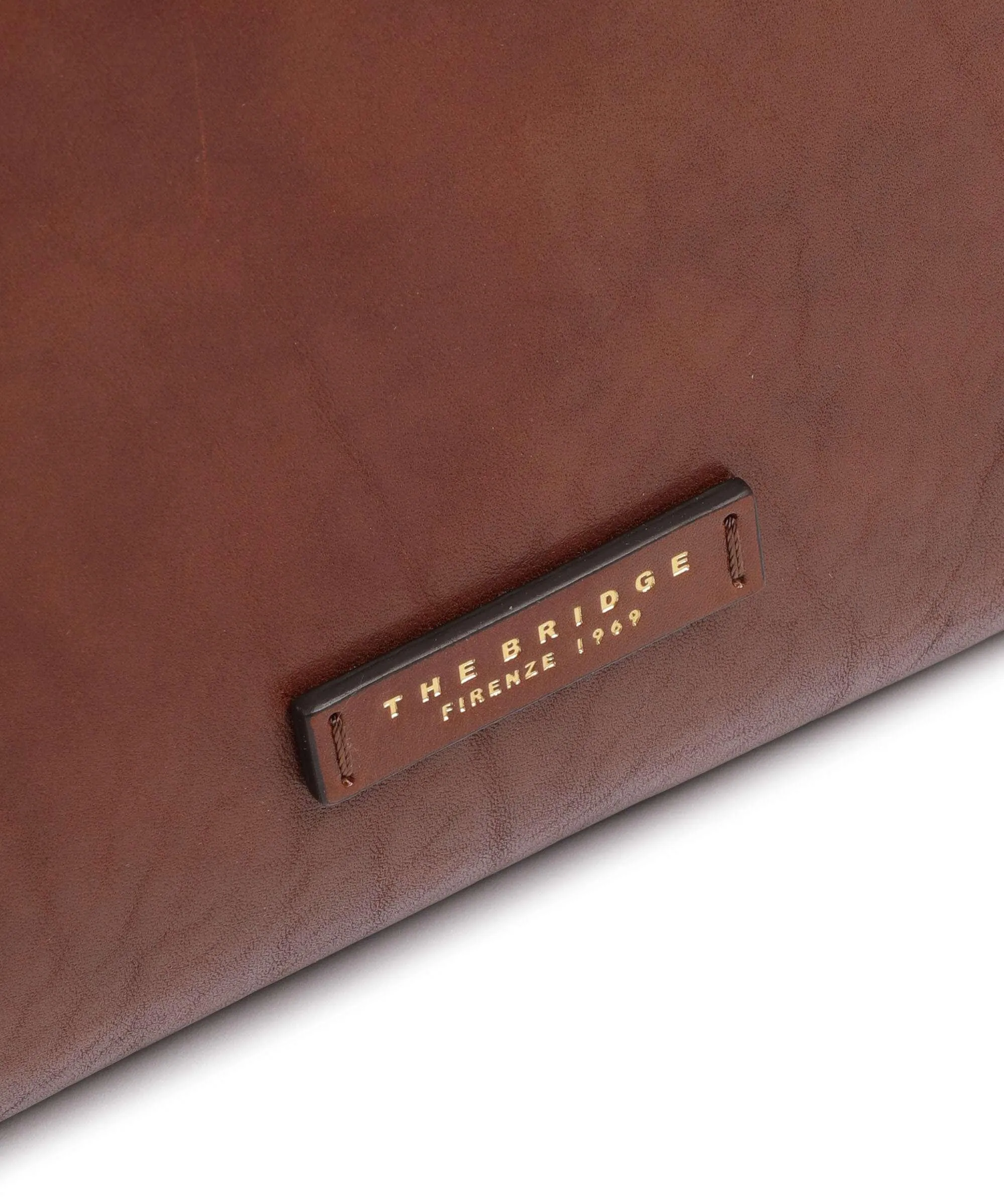  The Bridge Fiona Borsa shopper pelle di vacchetta finemente grana marrone  