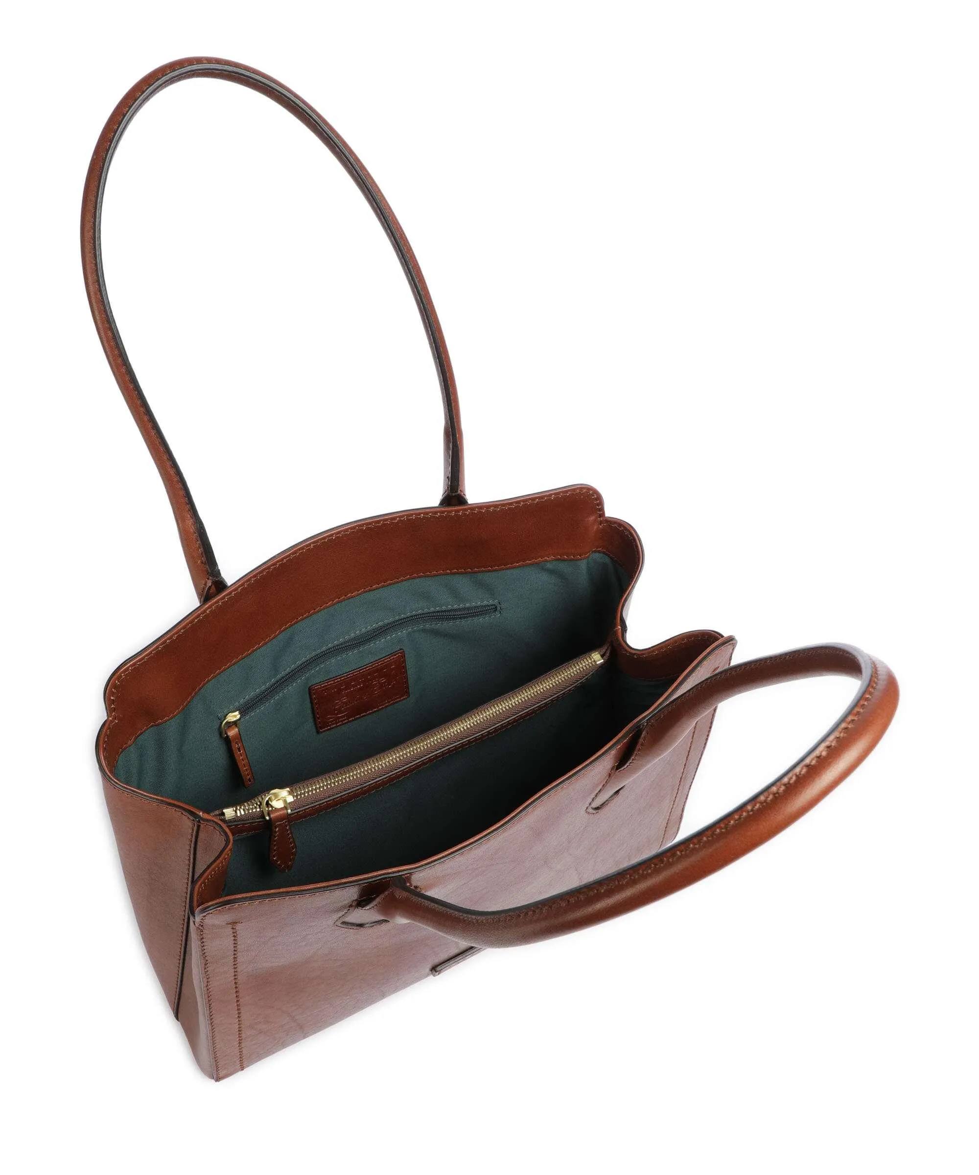  The Bridge Fiona Borsa shopper pelle di vacchetta finemente grana marrone  