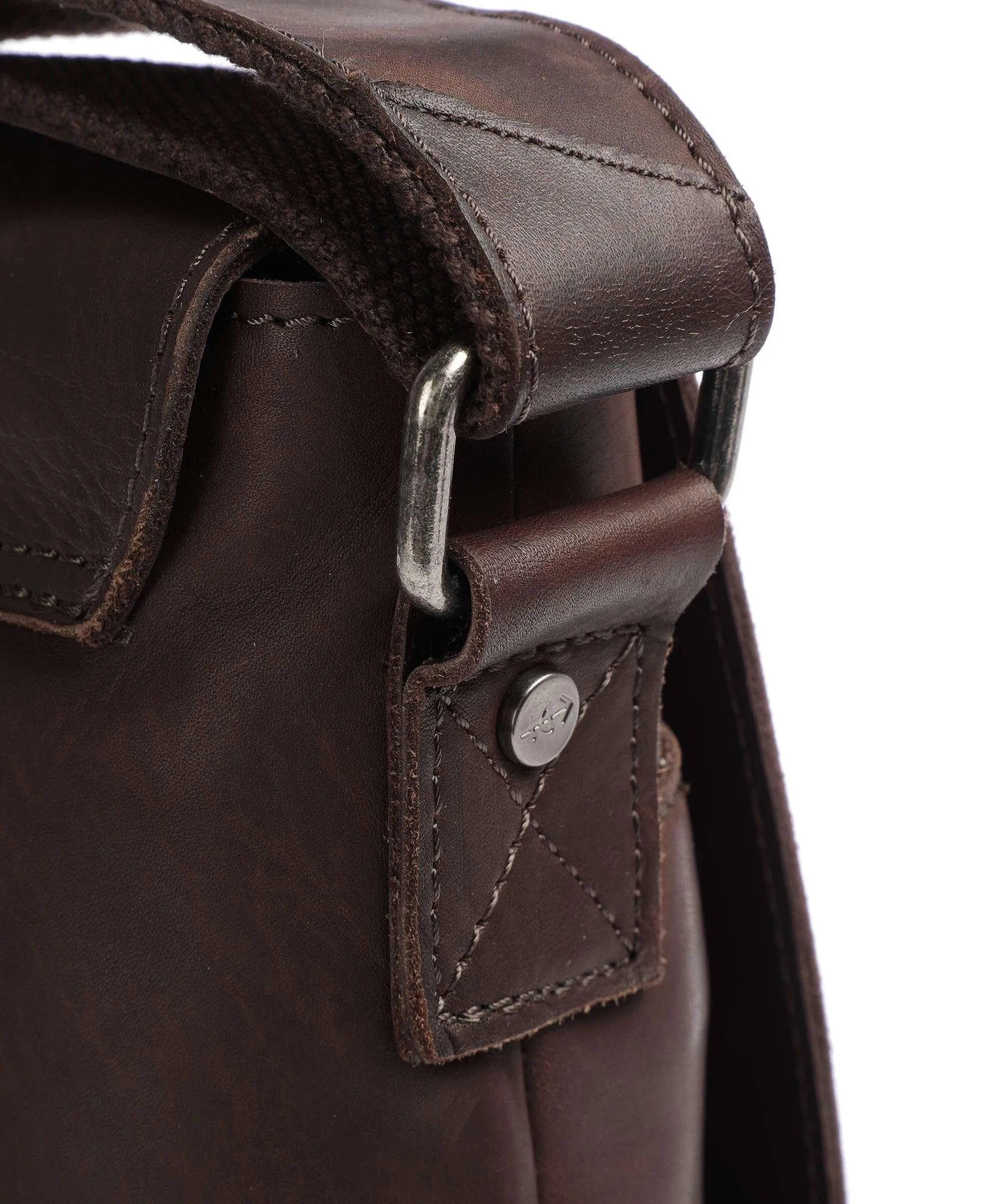  The Chesterfield Brand Cow Wax Pull Up Longa Cartella 15″ pelle di vacchetta pull-up marrone scuro  