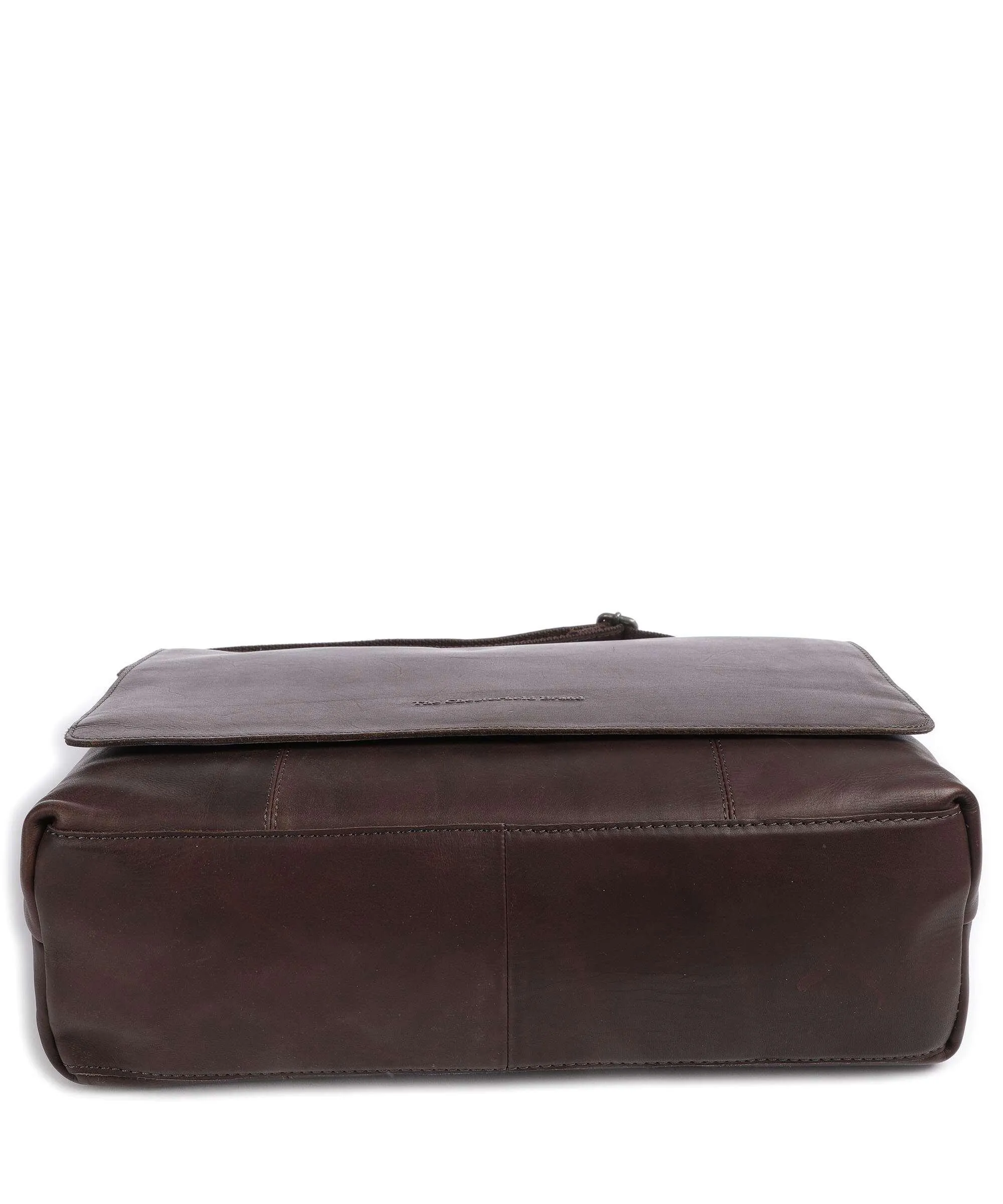  The Chesterfield Brand Cow Wax Pull Up Longa Cartella 15″ pelle di vacchetta pull-up marrone scuro  
