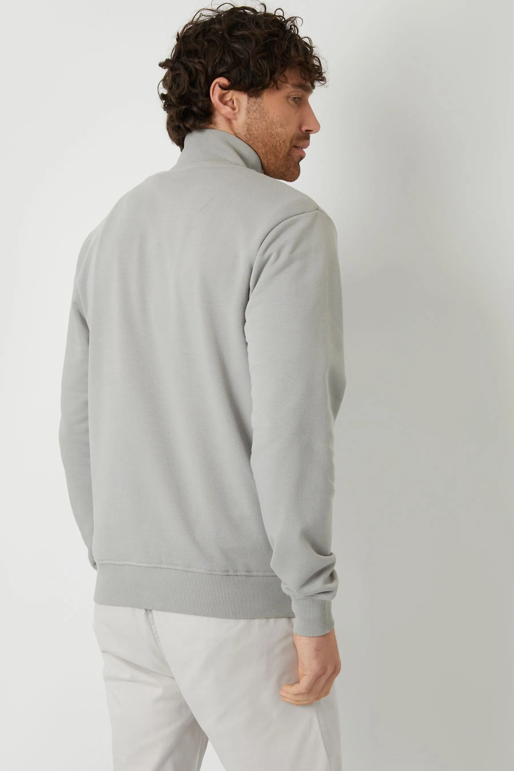 Threadbare - Maglia con Collo a imbuto e bottoni a bottoni a tre quarti