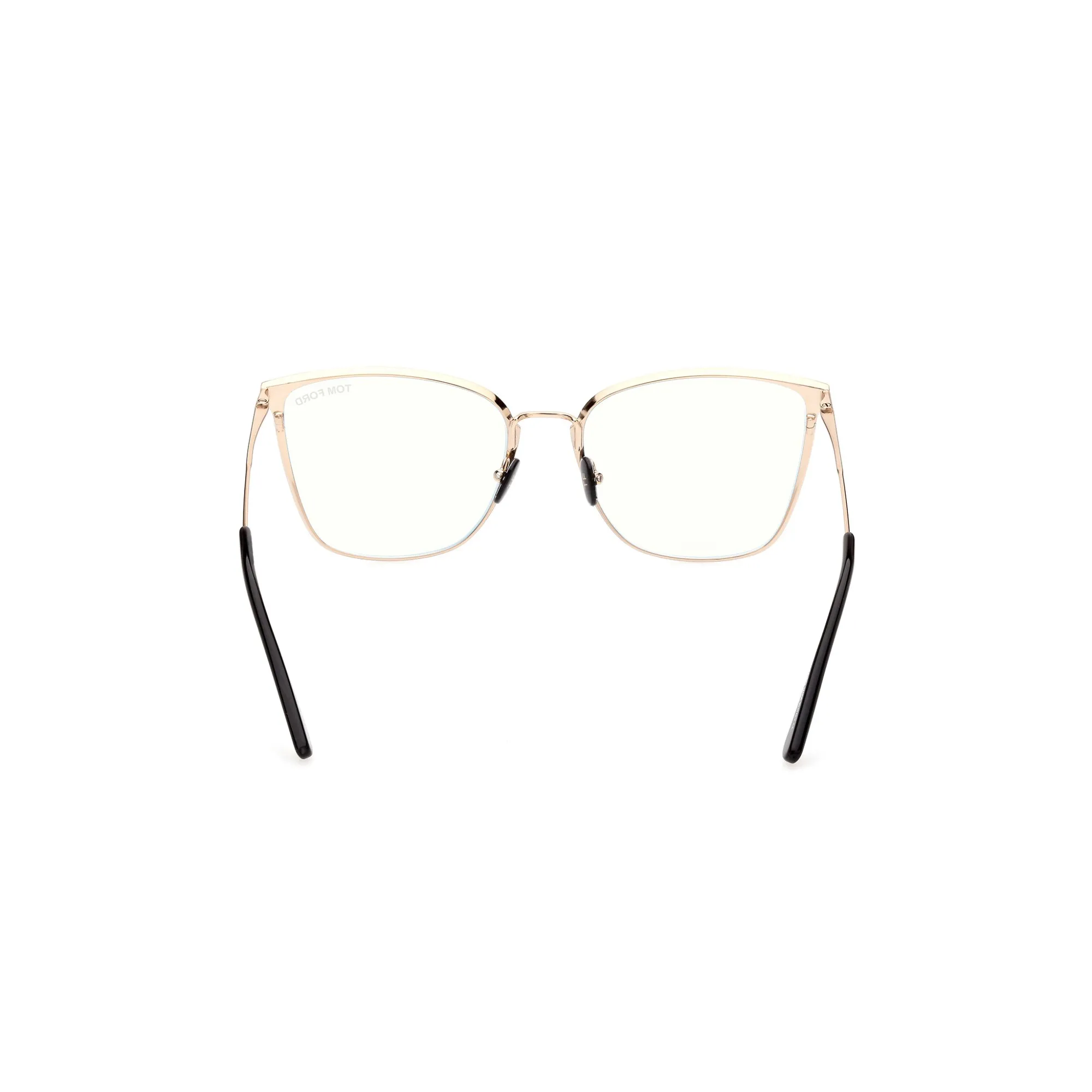   Tom Ford FT 5839-B Blu Filter 001 Nero Lucido | Occhiale Da Vista Donna 