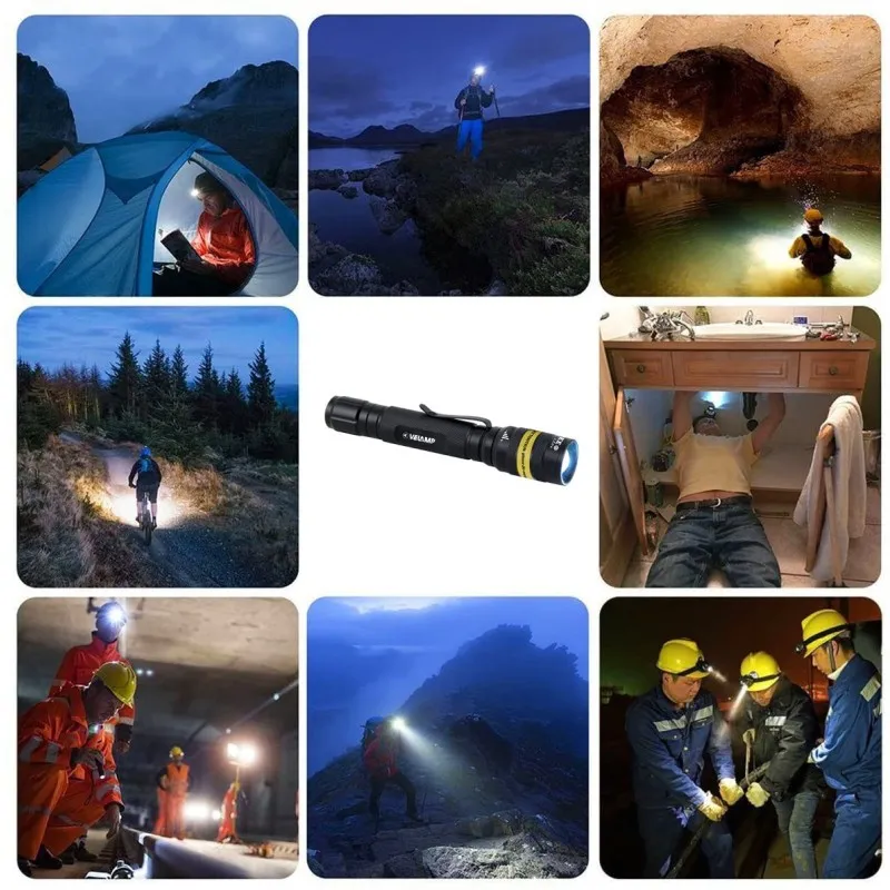 Torcia led tattica cree 3w con zoom kost