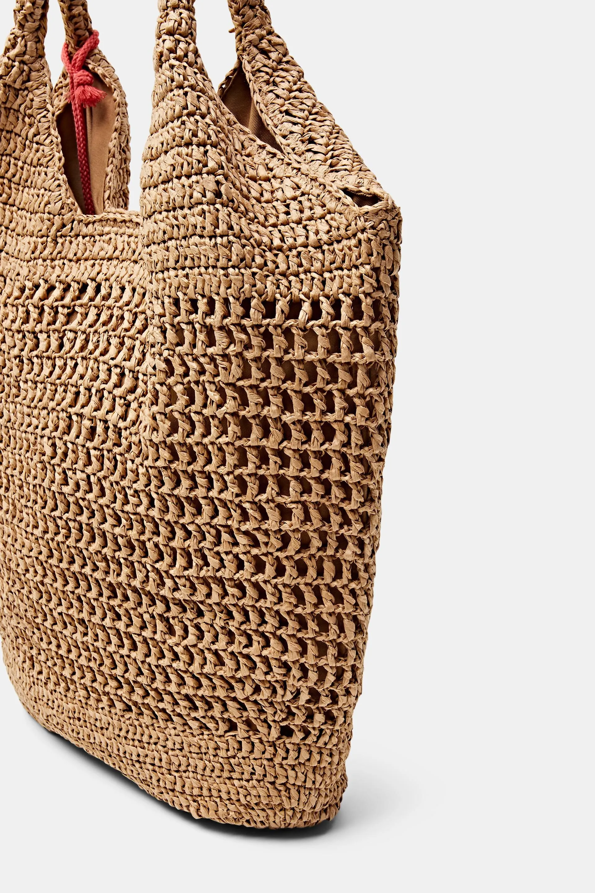 Tote bag in paglia intrecciata